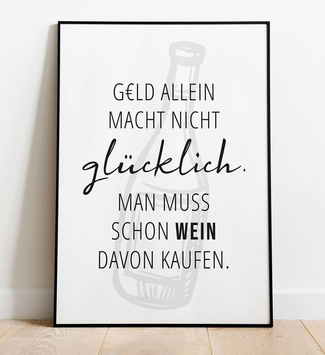 Wein macht glücklich - Poster - WeinLIEBLING