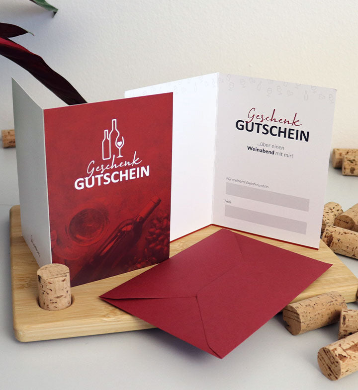 "Weinabend mit mir" symbolischer Gutschein