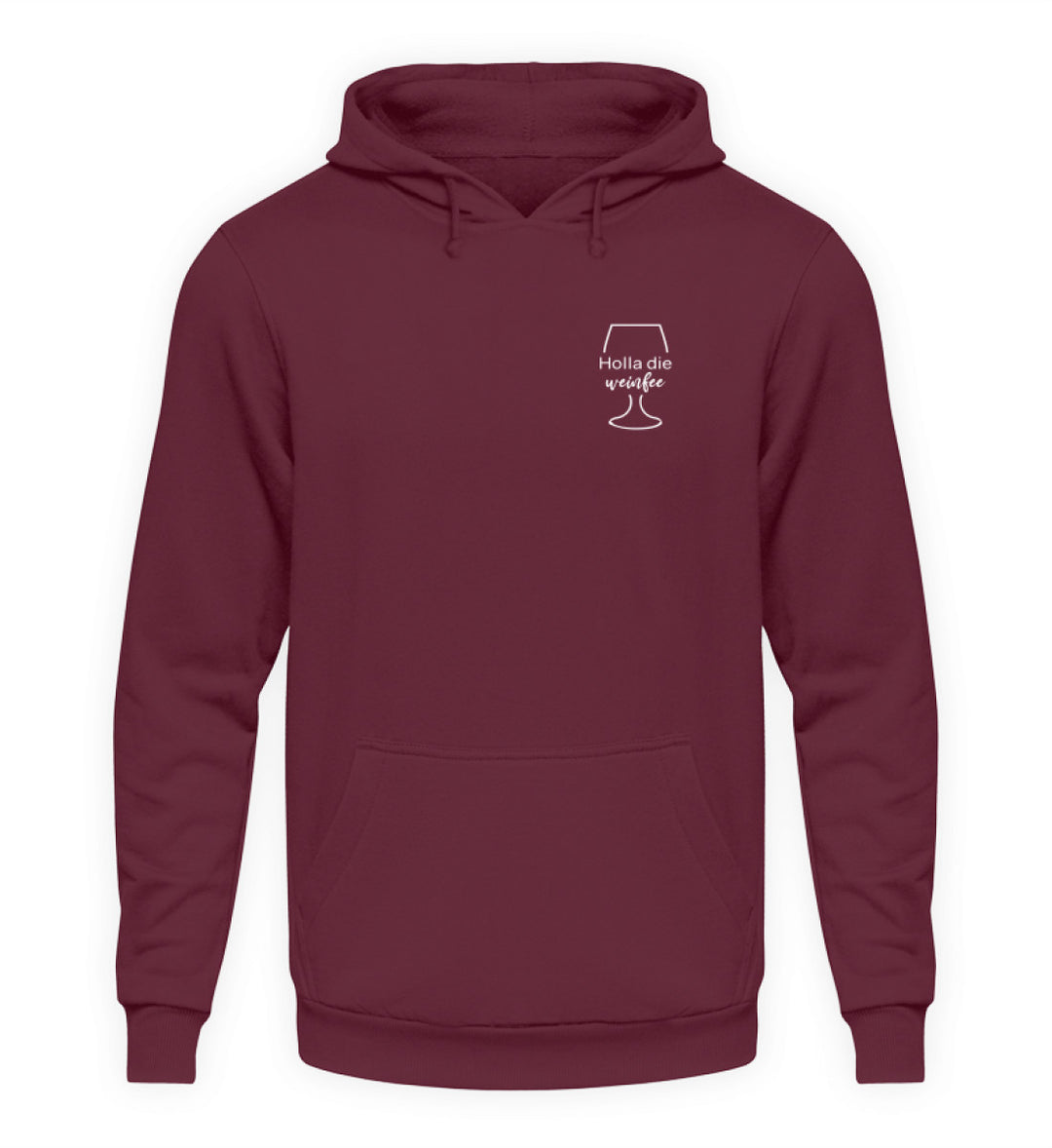 Holla die Weinfee – Unisex Hoodie – Bordeaux