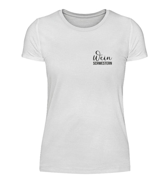 Weinschwestern Damen T-Shirt Weiß