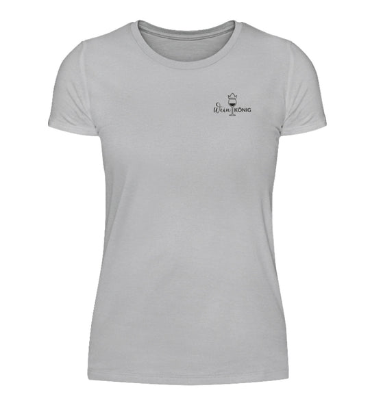 Weinkönig Damen T-Shirt in Grau