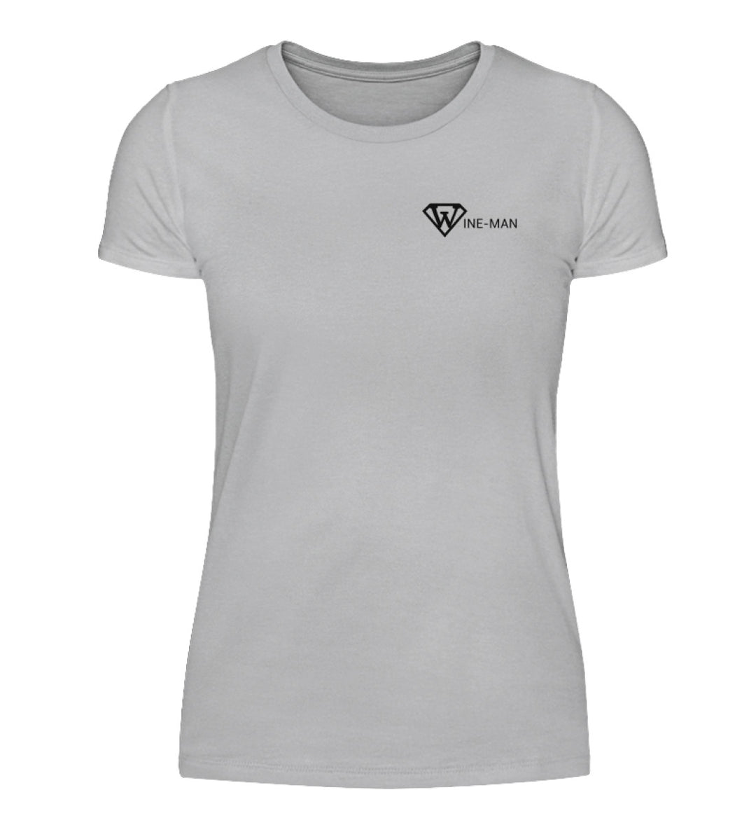 Wine-man Damen T-Shirt Grau