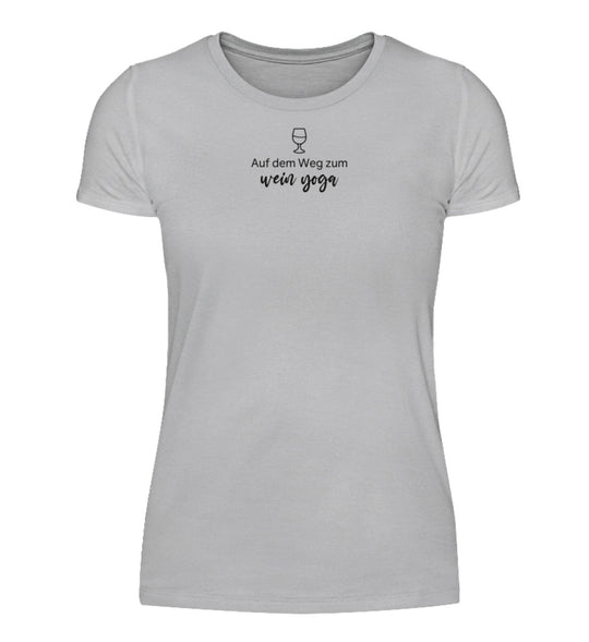Wein-Yoga Damen – Klein – Grau