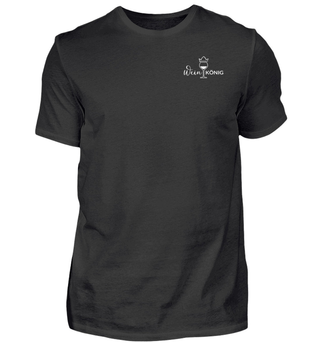 Weinkönig Herren T-Shirt in Schwarz