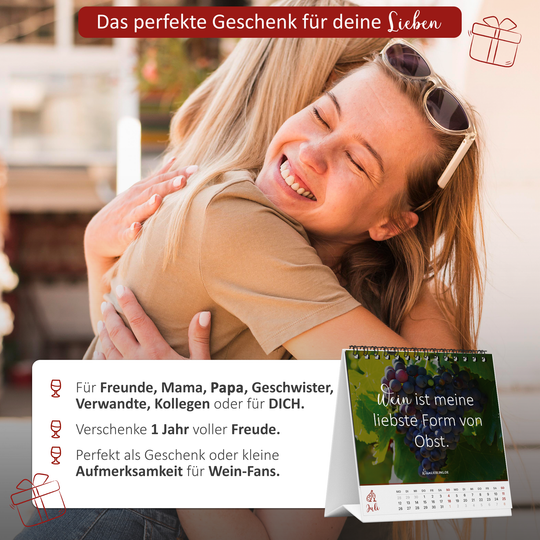 Tischkalender "Du hast dir einen Wein verdient" 2027