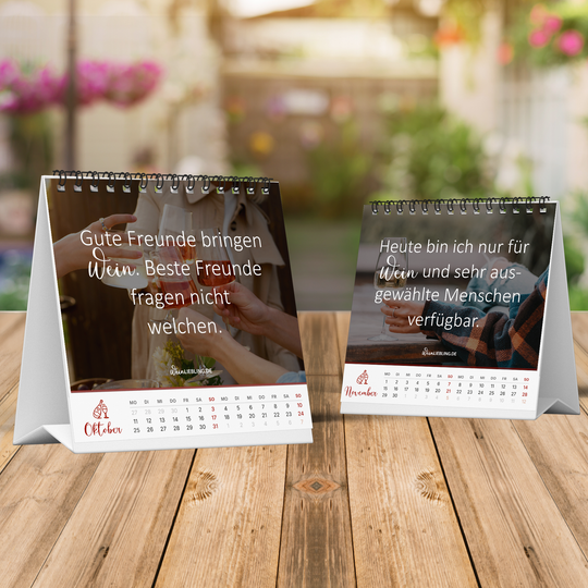 Tischkalender "Du hast dir einen Wein verdient" 2027