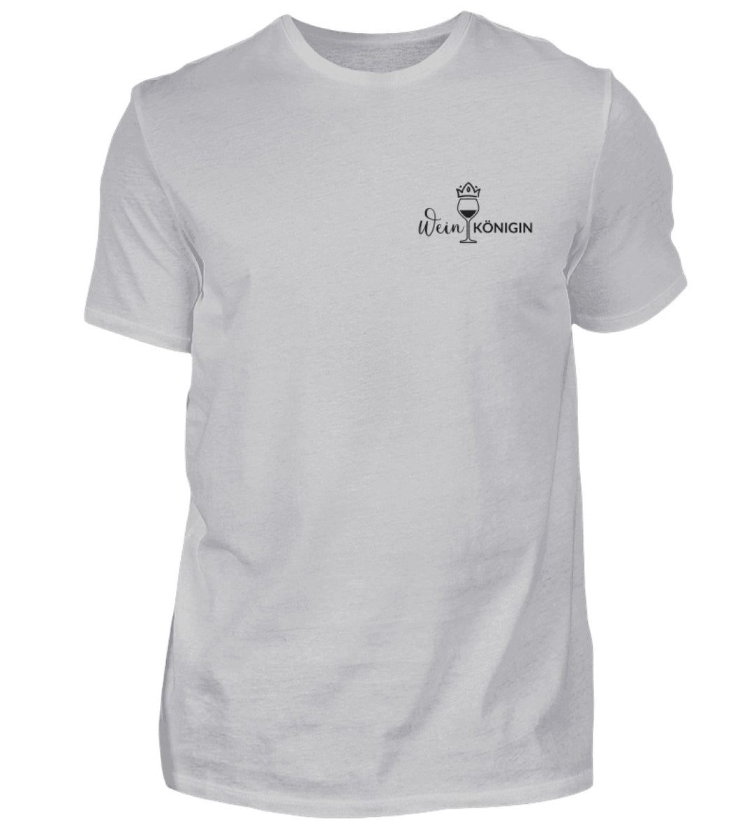Weinkönigin – Herren Basic T-Shirt in Grau