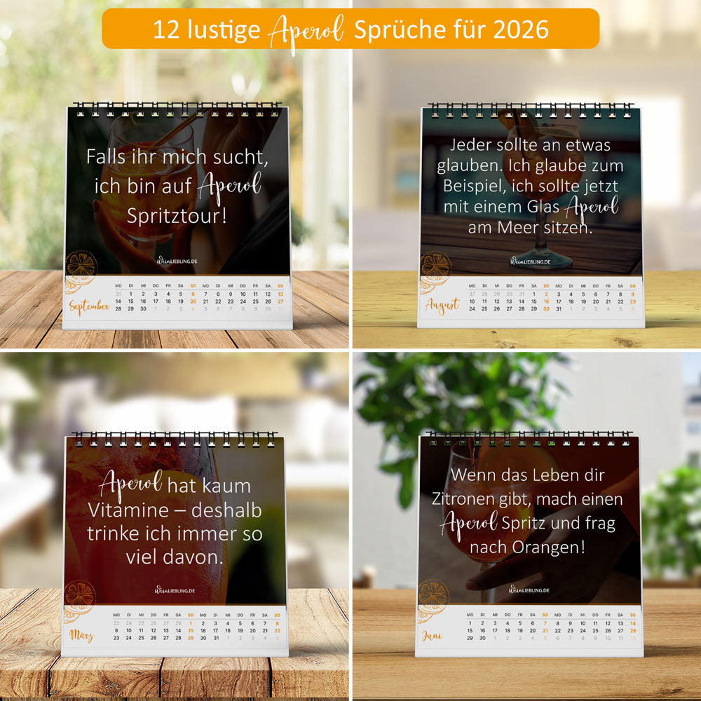 [JETZT VORBESTELLEN] Tischkalender "Du hast dir einen Aperol verdient" 2026