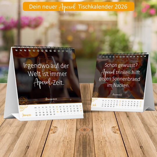 [JETZT VORBESTELLEN] Tischkalender "Du hast dir einen Aperol verdient" 2026