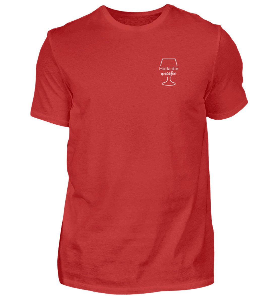 Holla die Weinfee – Herren T-Shirt – Rot