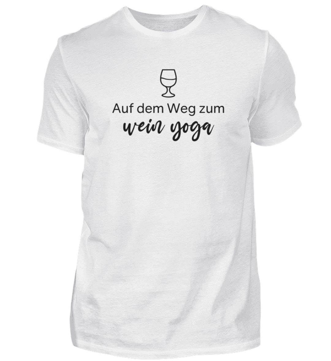 Wein-Yoga Herren – Groß – Weiß