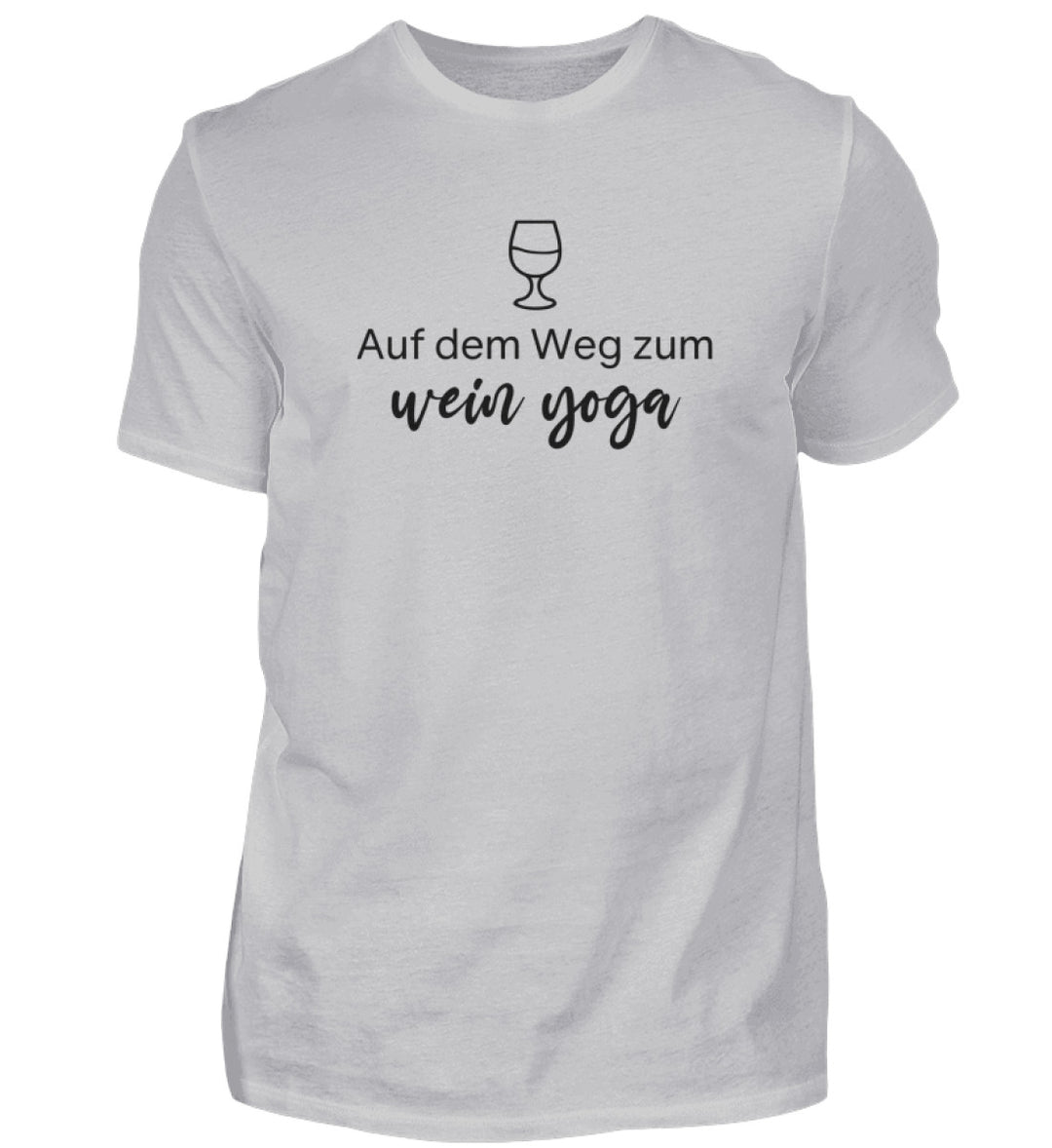 Wein-Yoga Herren – Groß – Grau