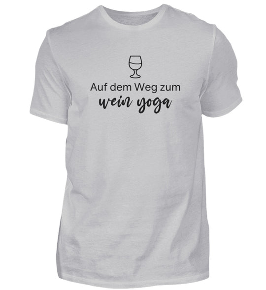 Wein-Yoga Herren – Groß – Grau