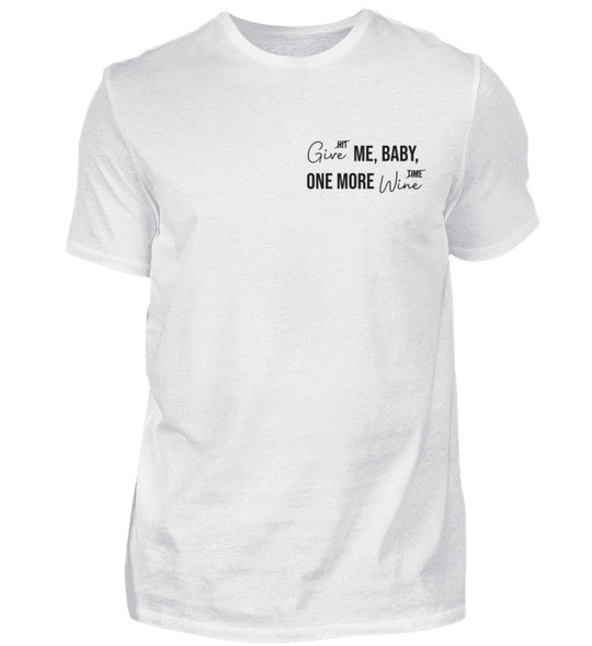 One more wine – Herren Basic T-Shirt – Weiß; Shirtee-Produktansicht