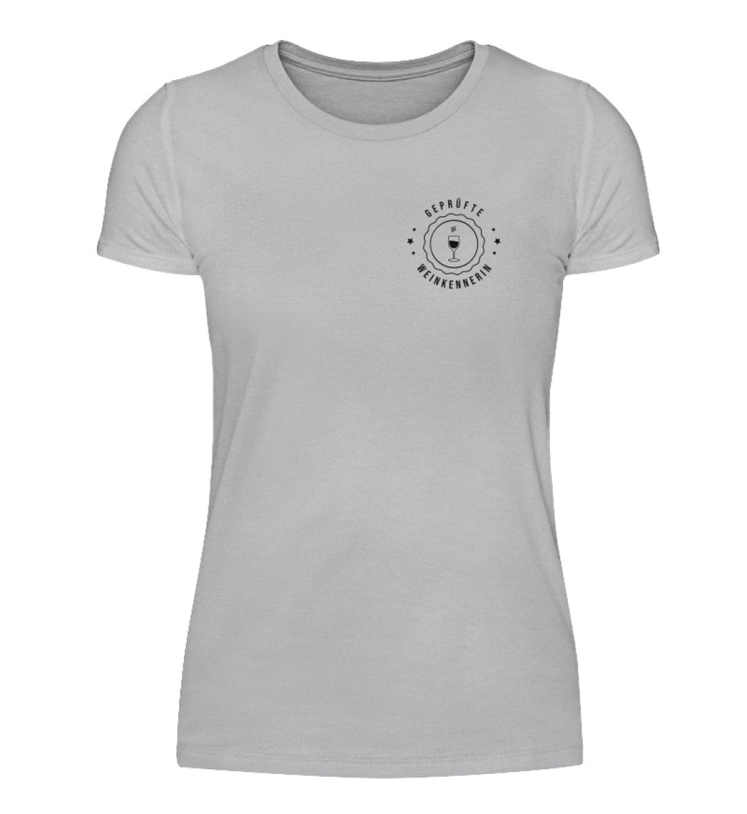 Geprüfte Weinkennerin Damen Basic T-Shirt – helle Farbgruppe
