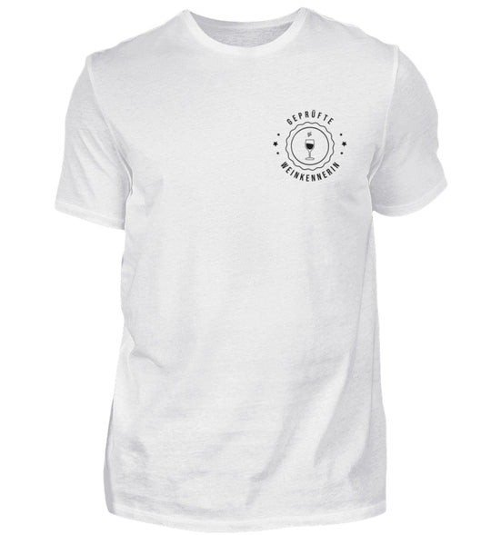 Geprüfte Weinkennerin Herren Basic T-Shirt – helle Farbgruppe