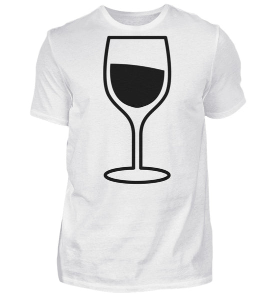 Weinglas – Herren – Weiß – Motivgröße Groß – originales Shirtee-Mockup