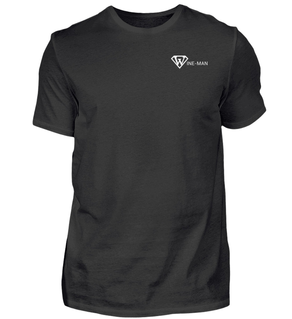 Wine-man Herren T-Shirt Schwarz