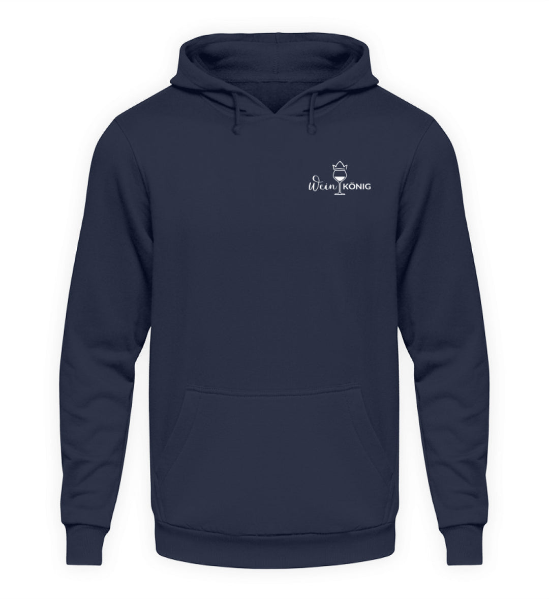 Weinkönig Unisex Hoodie in Dunkelblau