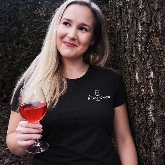 Weinkönigin – Damen Basic T-Shirt – eigenes Model ohne Jana, Schwarz