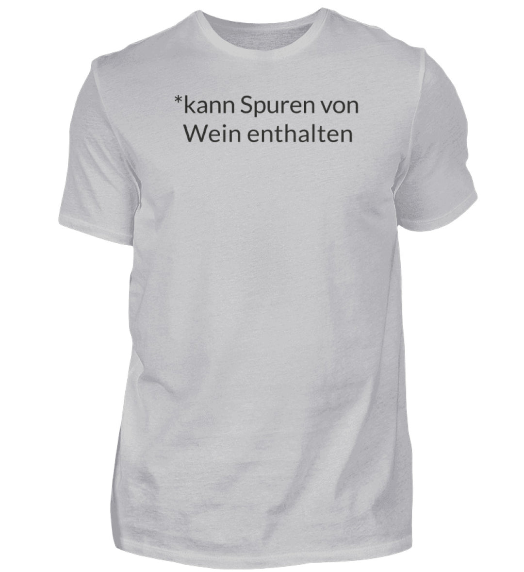 Herren T-Shirt kann Spuren von Wein enthalten – Grau