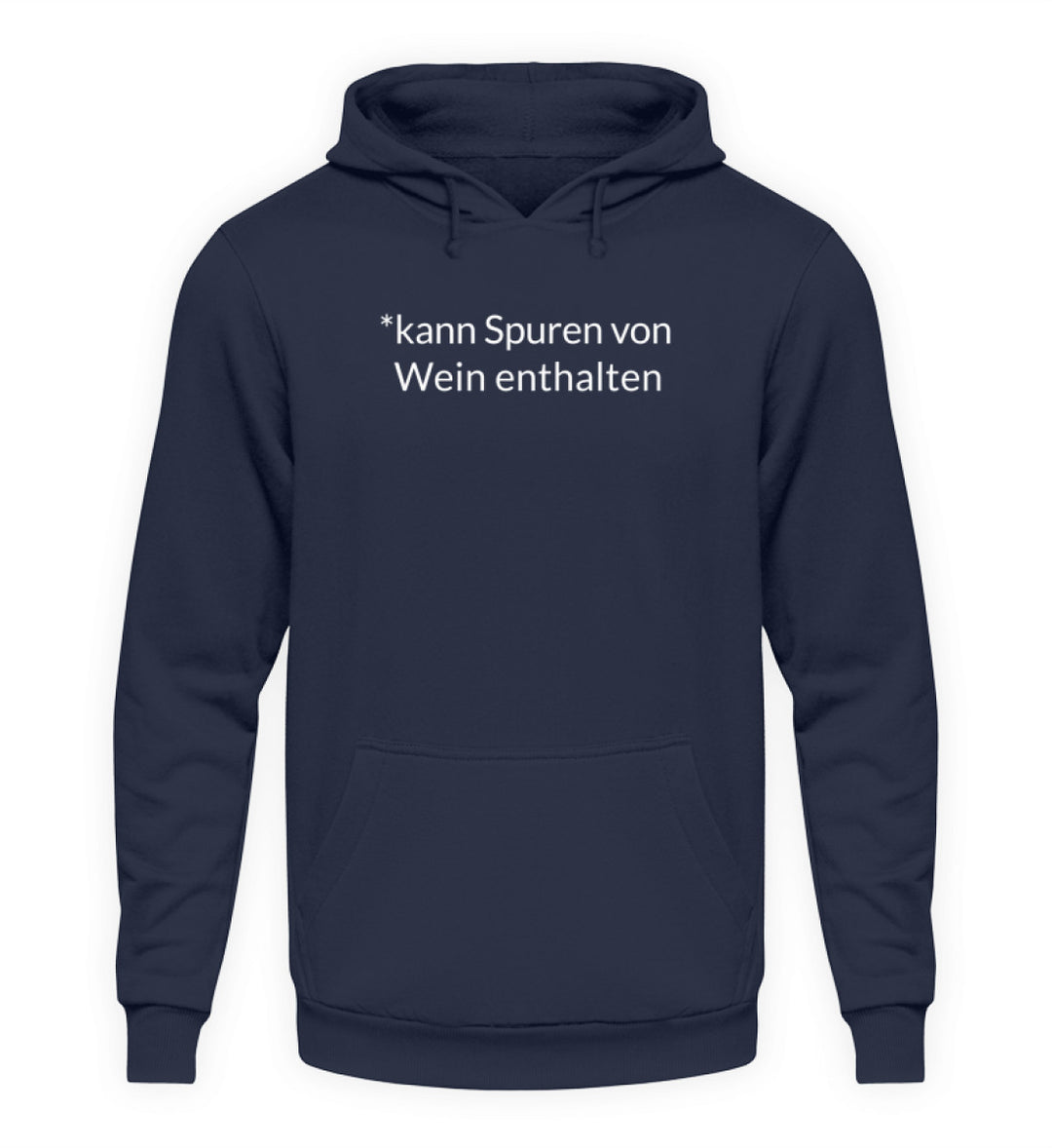 Unisex Hoodie kann Spuren von Wein enthalten – Dunkelblau