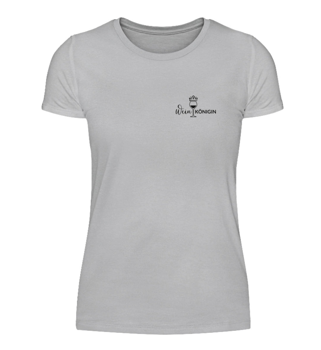 Weinkönigin – Damen Basic T-Shirt in Grau