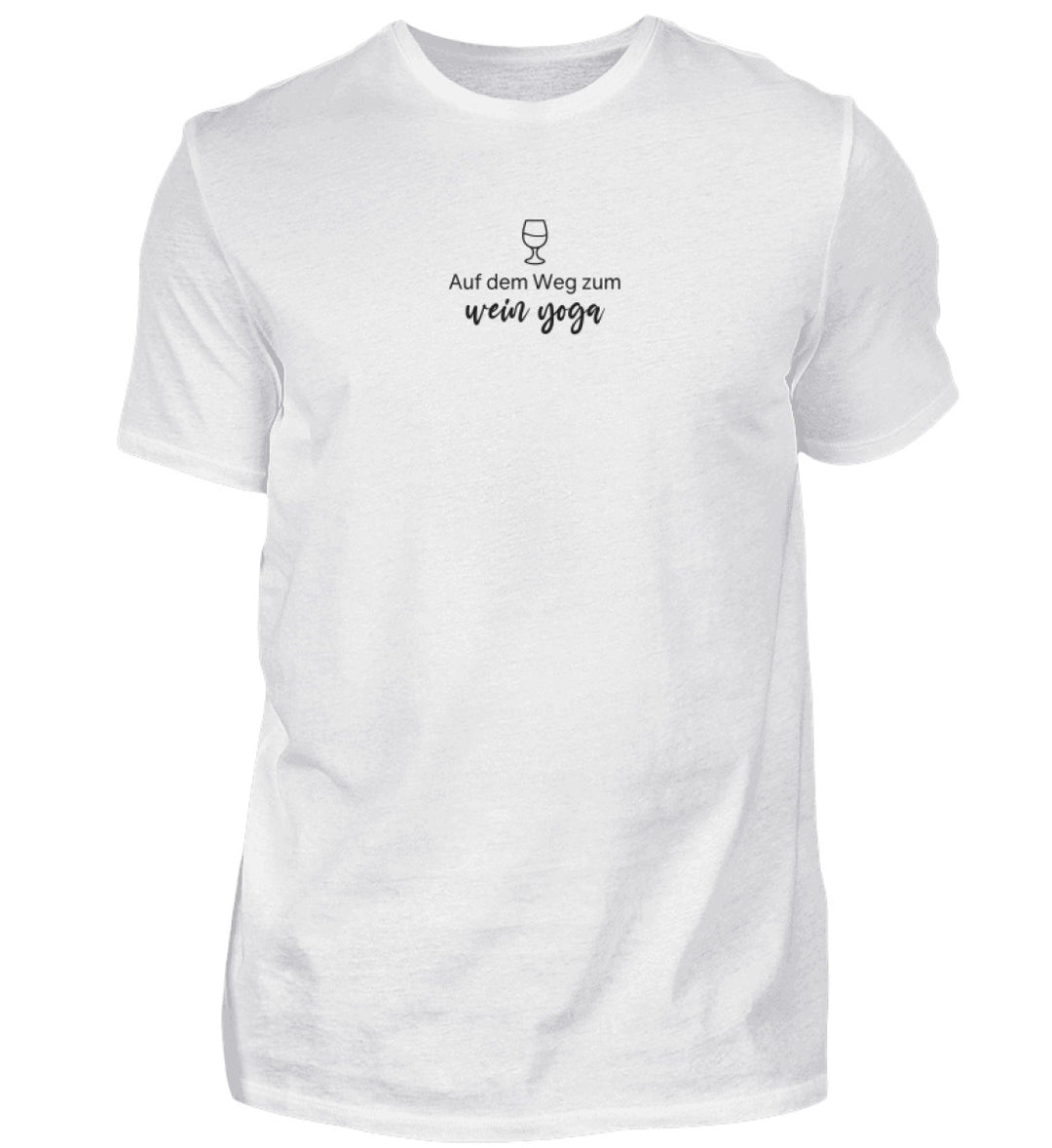 Wein-Yoga Herren – Klein – Weiß