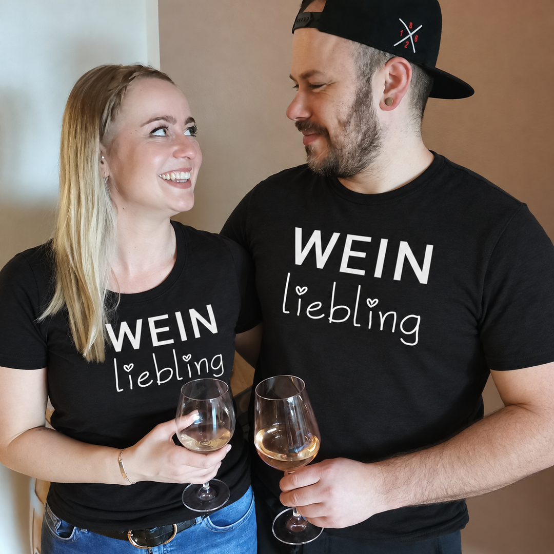 Weinliebling – Damen Basic T-Shirt – eigenes Model ohne Jana, Schwarz
