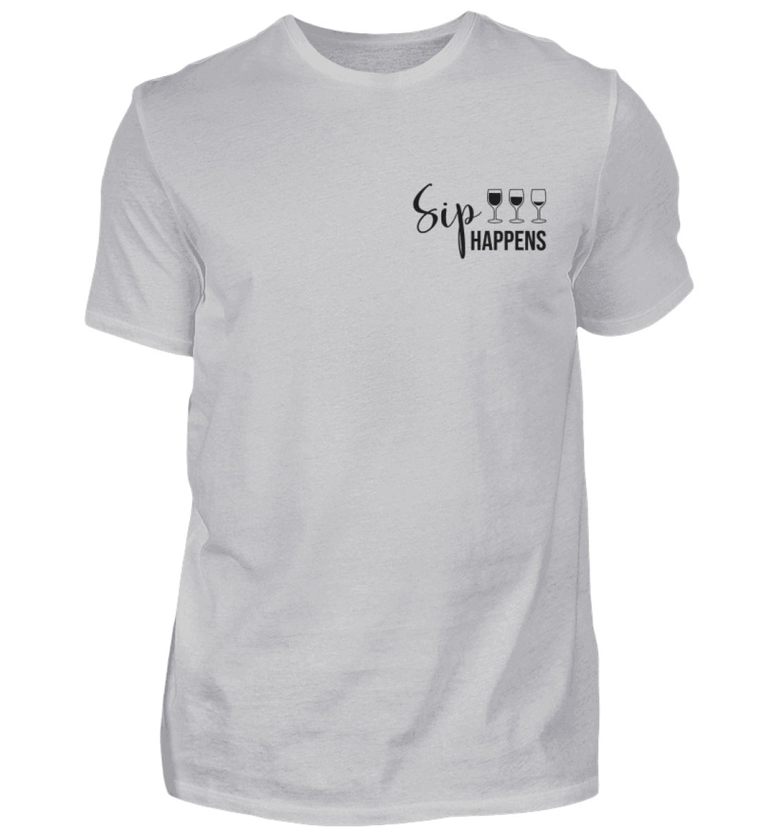 Sip happens Herren T-Shirt Grau – Original-Anbietermockup