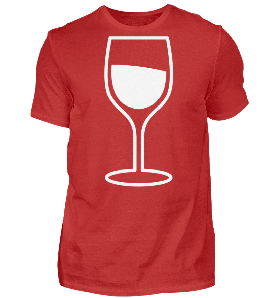 Weinglas – Herren – Rot – Motivgröße Groß – originales Shirtee-Mockup