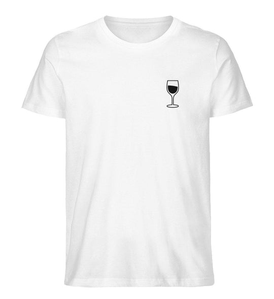 Glass of Wine - Herren Premium T-Shirt - WeinLIEBLING