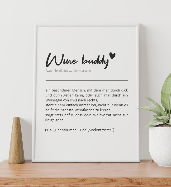 Poster "Wine buddy"