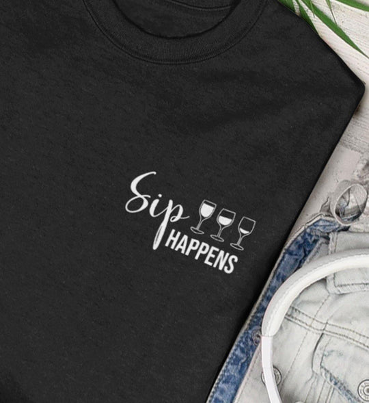 Sip Happens - Herren Premium Shirt - WeinLIEBLING