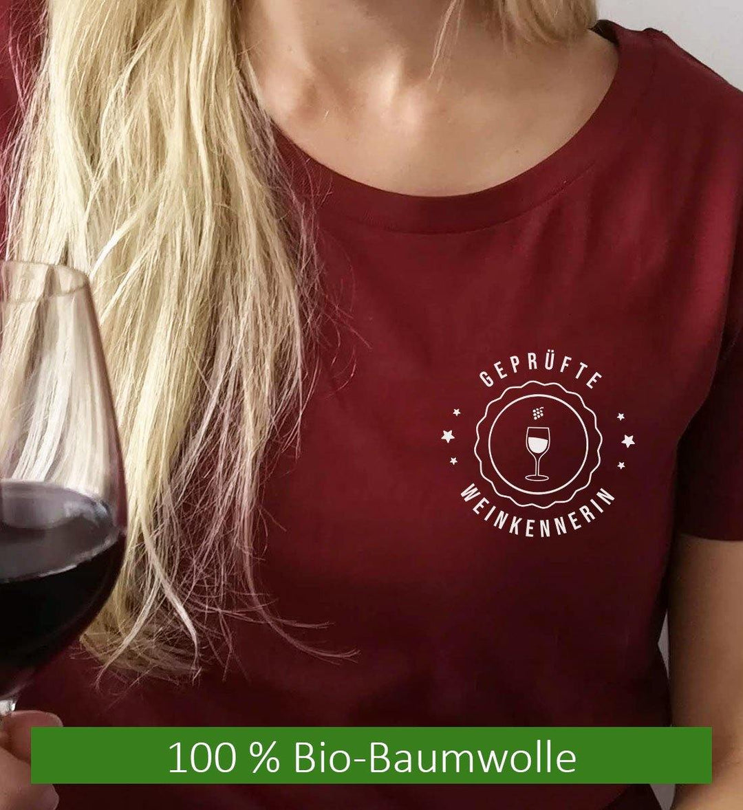 Geprüfte Weinkennerin - Damen Premium T-Shirt - WeinLIEBLING